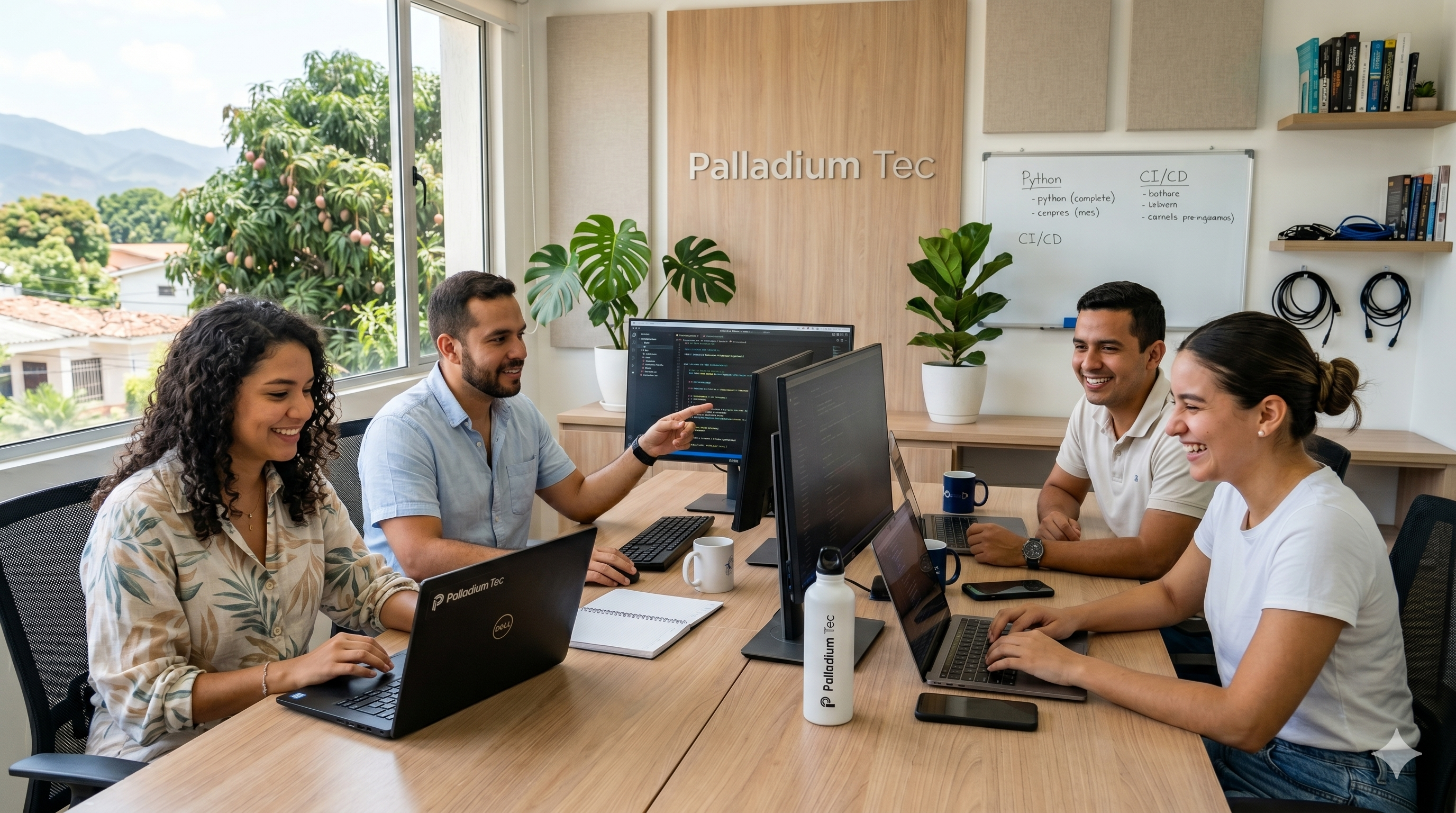 Equipo de Palladium Tec trabajando en automatización e IA